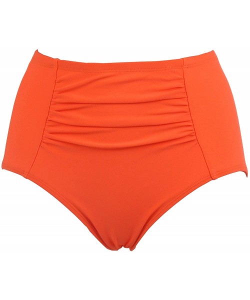 Tops Women Underwire Bikini Top- Balconette Swimsuit Push Up- D-E-F-G Cup Bra Bikini - H-orange - CY18TCTYHWL