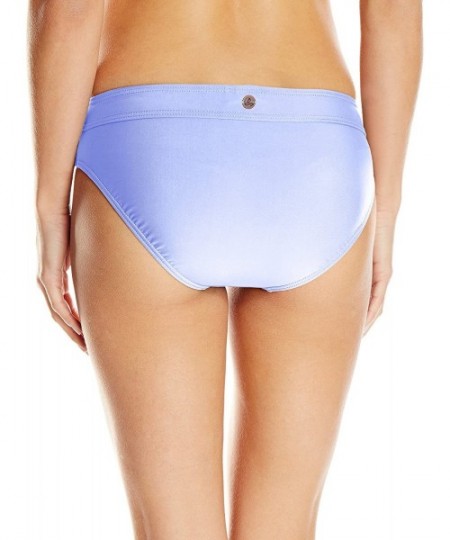 Tankinis Women's Ramba Swim Bottoms- Hipster Briefs with Thick Elastic Band - Wildflower Purple - CL182KGZHWH