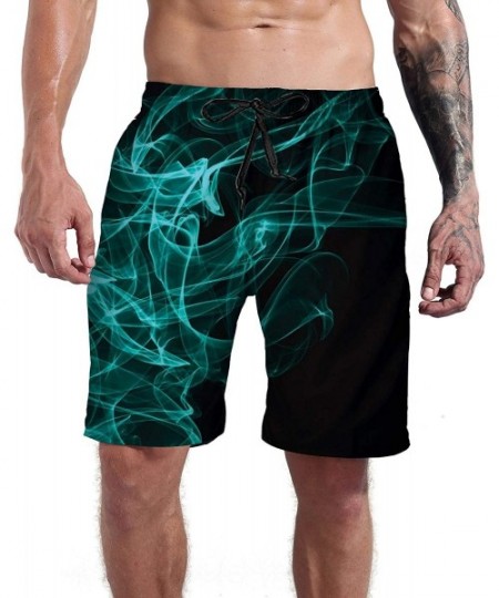 Board Shorts Men's Cool Swimtrunks Quick Dry 3D Printed Casual Hawaiian Mesh Lining Beach Board Shorts with Pockets S-XXXL - ...