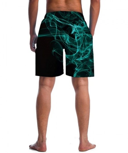 Board Shorts Men's Cool Swimtrunks Quick Dry 3D Printed Casual Hawaiian Mesh Lining Beach Board Shorts with Pockets S-XXXL - ...