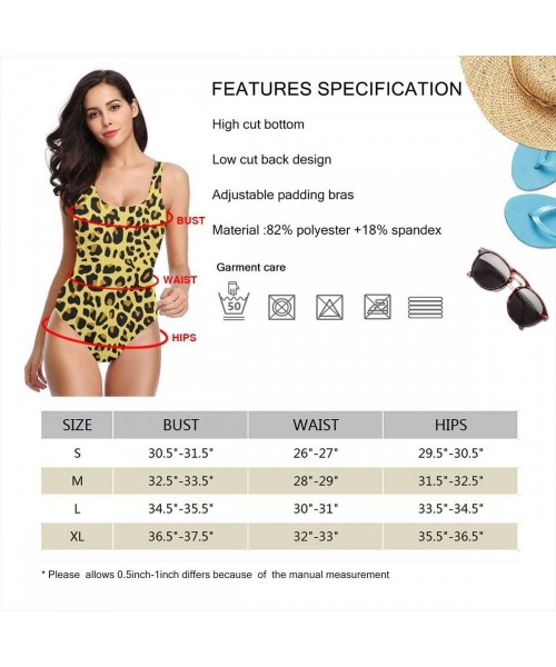 Racing Women's Ladies Bikini Sets Beach Swimwear Bathing Suit(Cherry Pies Pink) - Cheetah Yellow Leopard - C718ZZ9YO49