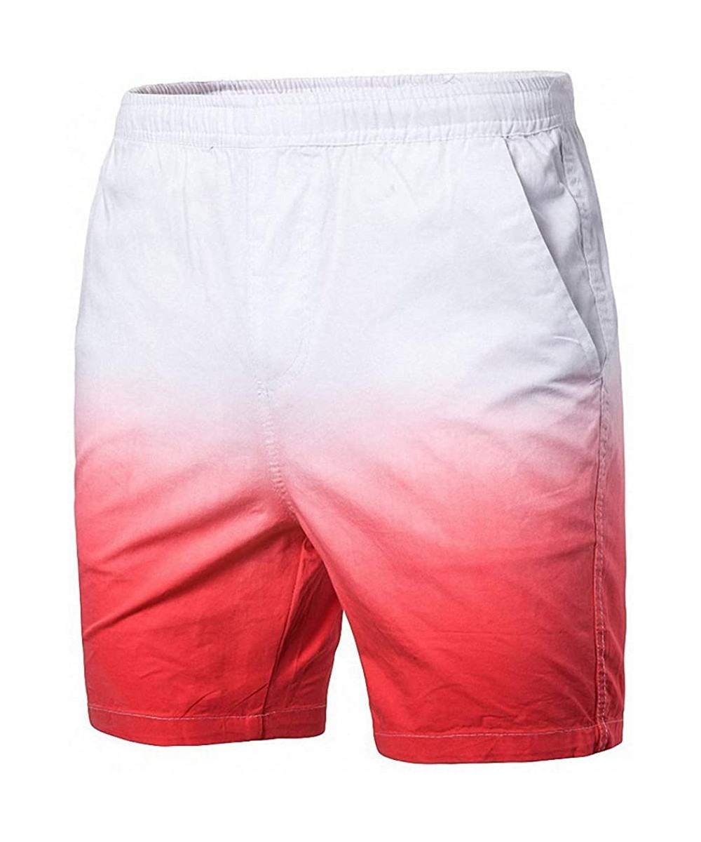 Board Shorts Beach Shorts Men Quick Dry Printing Draw String Elastic Waist Men - Style 5 - CK18UZXL3XZ