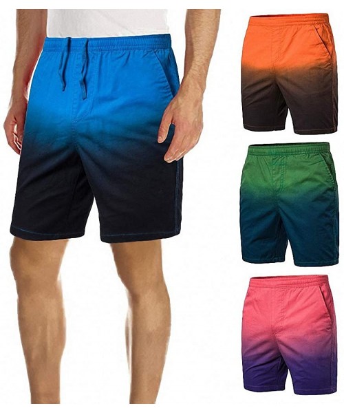 Board Shorts Beach Shorts Men Quick Dry Printing Draw String Elastic Waist Men - Style 5 - CK18UZXL3XZ