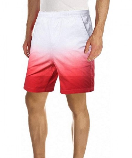 Board Shorts Beach Shorts Men Quick Dry Printing Draw String Elastic Waist Men - Style 5 - CK18UZXL3XZ