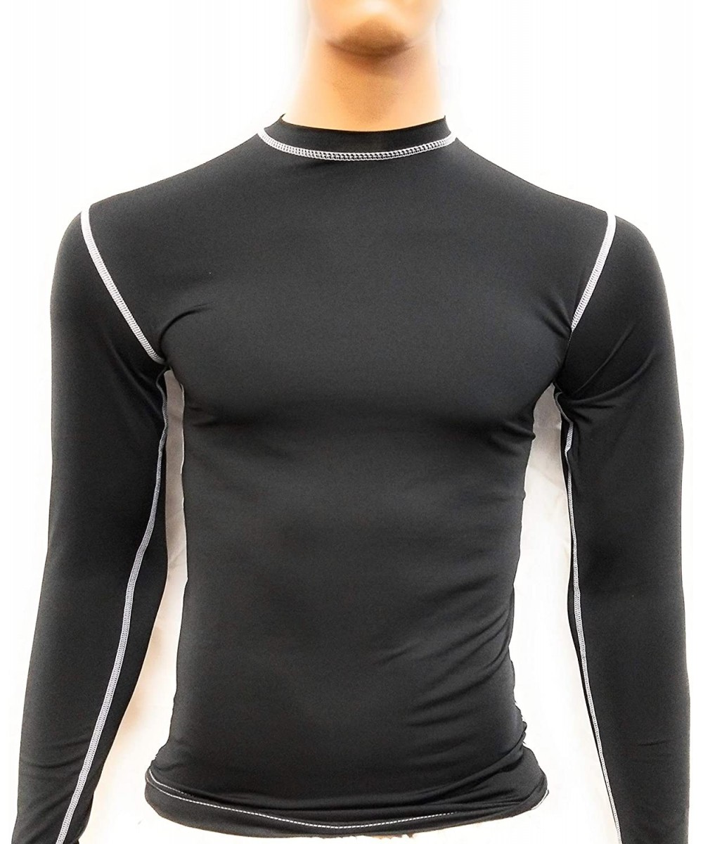 Rash Guards Rash Guard Color Black Full Sleeve Size L NO Logo Sparring Fitness Rash Guards Sports Wear Grappling- Kickboxing ...