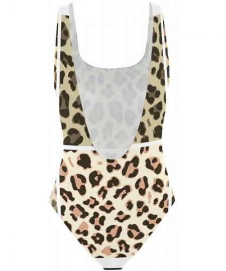 One-Pieces Leopard Patternone Piece Bathing Suits for Women Sexy Swimsuits - Leopard08 - C818E7OGEAS