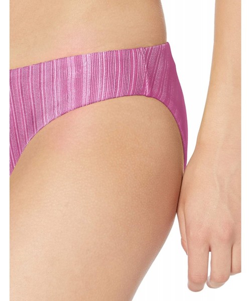 Bottoms Women's Hipster Bikini Swimsuit Bottom - Fuchsia//Luster Rib - C318K2KCOTE