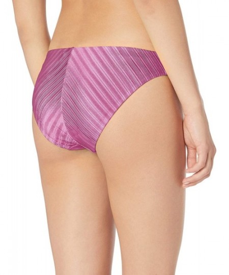 Bottoms Women's Hipster Bikini Swimsuit Bottom - Fuchsia//Luster Rib - C318K2KCOTE