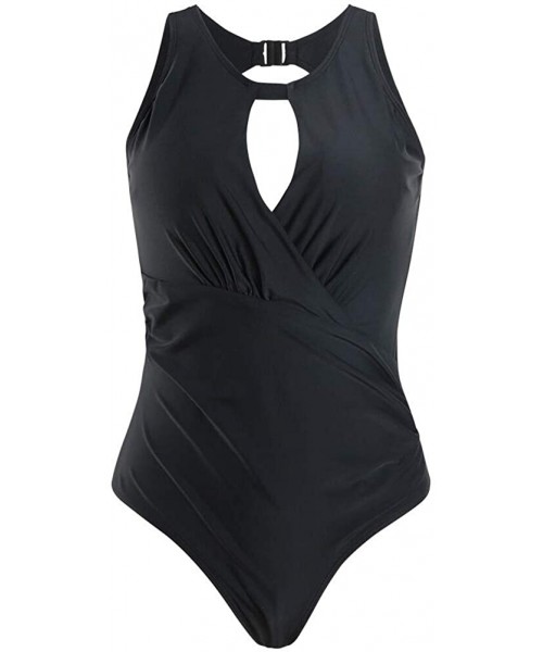 One-Pieces Inspired Fashion Figures JENA OTS One Piece Maillot Mesh Swimsuit - B-black - CS197ZOU9UE