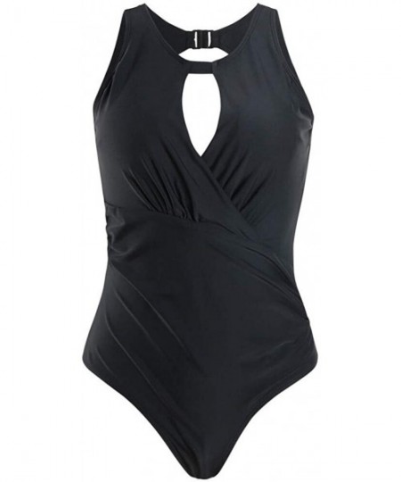 One-Pieces Inspired Fashion Figures JENA OTS One Piece Maillot Mesh Swimsuit - B-black - CS197ZOU9UE