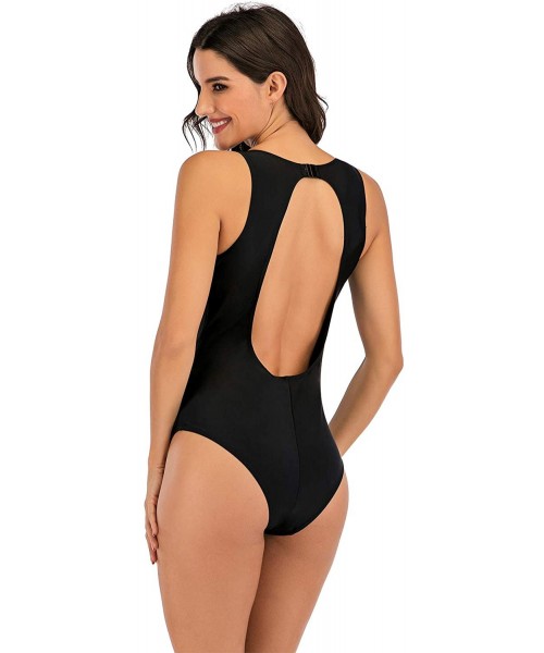 One-Pieces Inspired Fashion Figures JENA OTS One Piece Maillot Mesh Swimsuit - B-black - CS197ZOU9UE