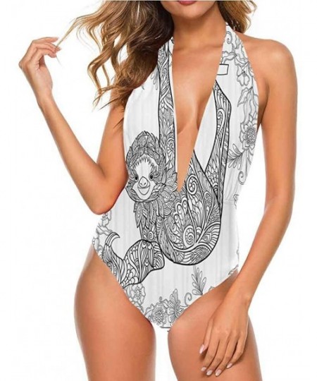 Cover-Ups Swimwear Bikinis Outline Drawing Jungle and Fully Functional - Multi 01 - C119CAQ92DC