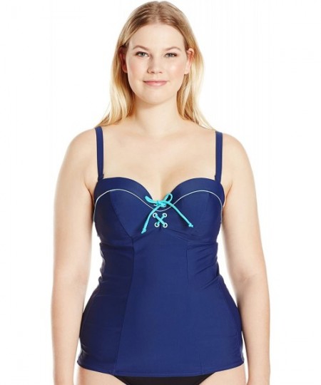 Tankinis Women's Set Sail Tankini - Indigo Mix - CZ12N5Q88EO