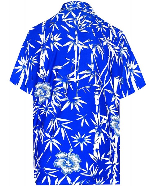 Cover-Ups Men's Vacation Outwear Dress Short Sleeve Hawaiian Shirt - Blue_w343 - C212DDPO5LP