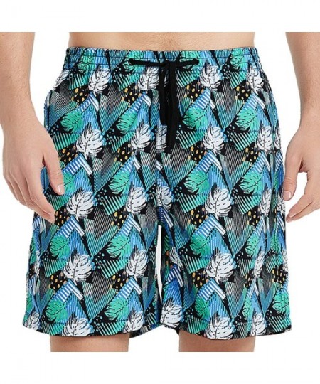 Board Shorts Men's Board Shorts Quick Dry Swim Trunks Lightweight Sportswear - Rainforest - CA18O3MWYGA