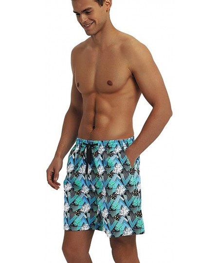 Board Shorts Men's Board Shorts Quick Dry Swim Trunks Lightweight Sportswear - Rainforest - CA18O3MWYGA