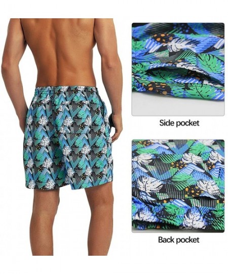 Board Shorts Men's Board Shorts Quick Dry Swim Trunks Lightweight Sportswear - Rainforest - CA18O3MWYGA