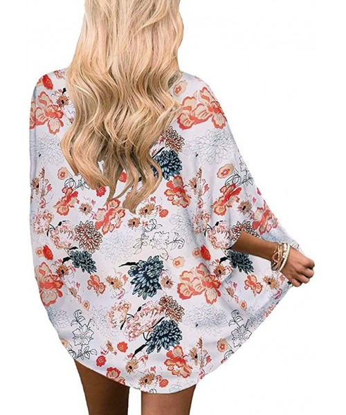 Cover-Ups Women's Kimonos Cardigan Boho Summer Casual Long Outwear Shawl Blouses Beach Swimwear Cover Ups Tops for Women - Z0...