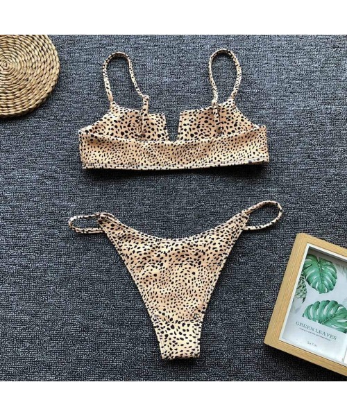 Sets Summer Womens Swimwear- Low Waist Floral Print Criss Cross Bikini Set Swimming Two Piece Swimsuits Bathing Suit - 013- Y...