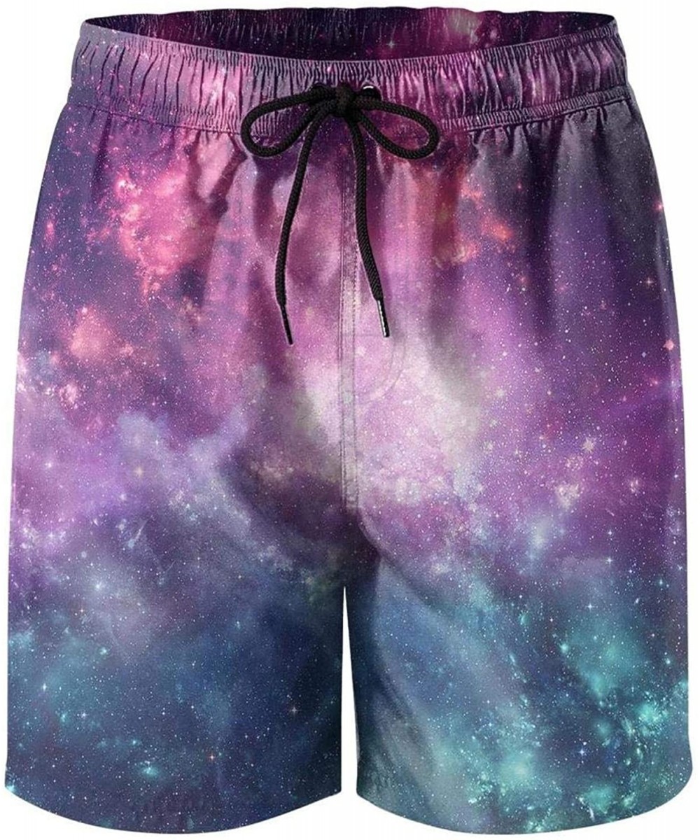 Trunks Men's 3D Starry Sky Nebula Galaxy Swimming Trunks Pajama Shorts Mini Athletic Shorts - 3d Starry Sky-8 - CA18Y6WGTQN