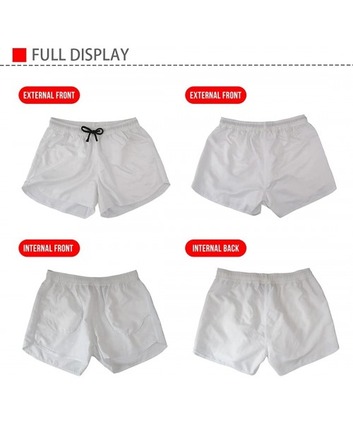 Board Shorts Ladies Swim Trunks Bathing Suit Shorts Quick Dry Drawstring Beach Shorts with Pocket Pineapple Breechcloth Daily...