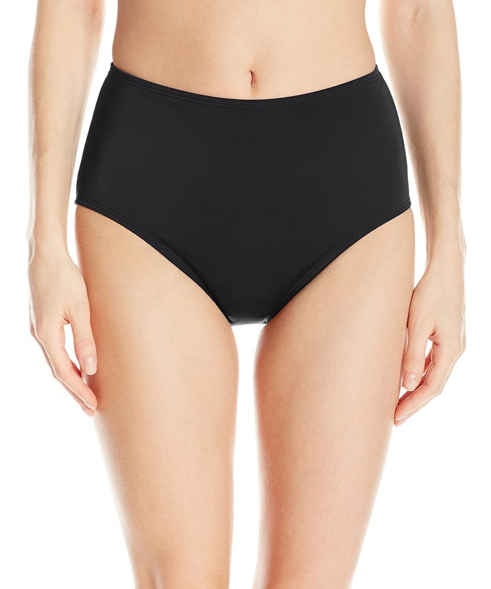 Tankinis Women's Comfort Core Bikini Bottom - Black - CF12O6U5HI8