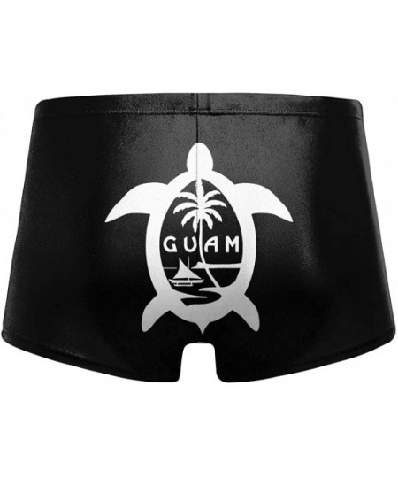 Briefs Iron Worker Skull Men's Quick Dry Swimsuit Boxer Trunks Square Cut Bathing Suits - Guam Turtle - CJ196OW7YQN