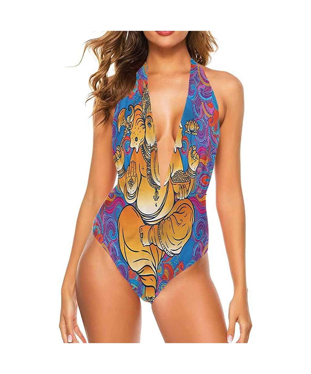 Cover-Ups Sexy Womens Swimsuit- Oriental Kaleidoscopic Simple and Sexy - Multi 14 - CU19CANMIL7