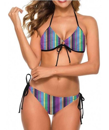 Bottoms Slimming Skirt Swimsuits Geometric- Abstract Pattern Very Unique and So Cute - Multi 07-two-piece Swimsuit - C419E7L2EON