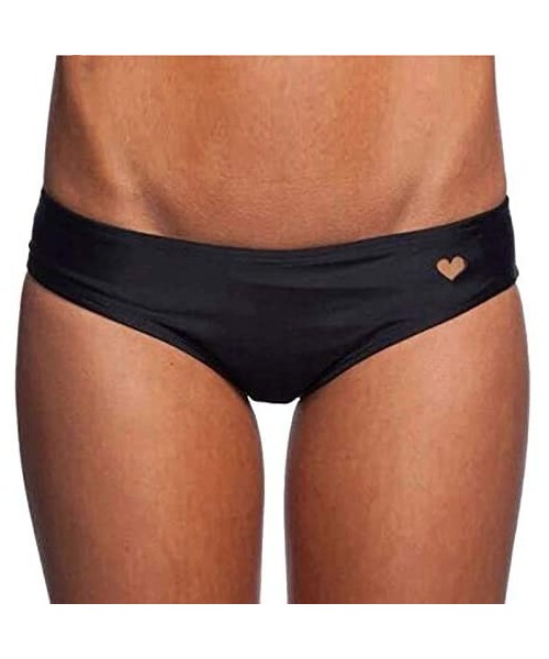 Tankinis Womens Cheeky Brazilian Bikini Bottom - Black - CT196T8QWET