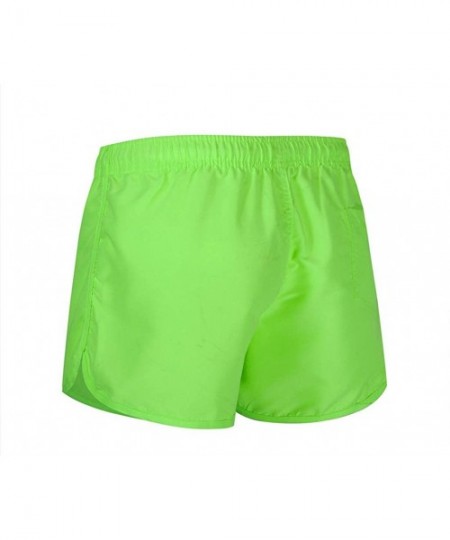 Racing Men's Spring and Summer Splicing Swimming Trousers and Beach Surfing Shorts - Green - CS18UMLSZLY