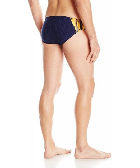 Racing Sport Men's Blade Splice Racer Swim Brief - Navy/Gold - CD121S9MD17