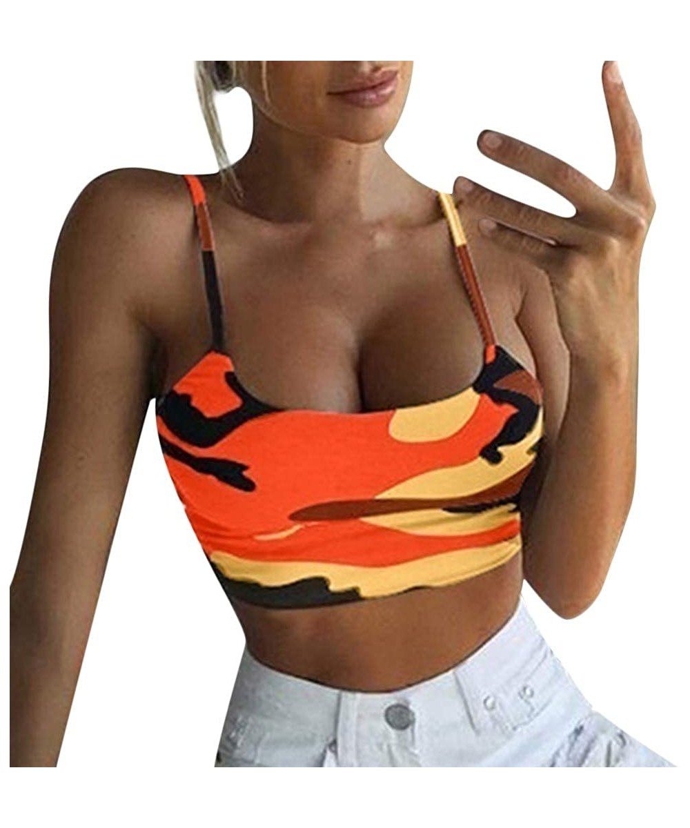 One-Pieces 2020 Summer Womens Camisole Sleeveless Striped Button Camis Spaghetti Strappy Bowknot Crop Tank Tops Vests 0406 Or...