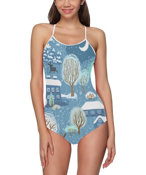 One-Pieces Unique Fashion Custom One Piece Swimsuit Swimwear Bathing Suit for Women Juniors (XS-3XL) - Multi 12 - C818G22REXX