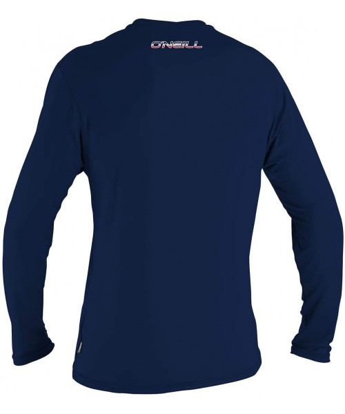 Rash Guards Men's O'Neill Basic Skins UPF 50+ Long Sleeve Sun Shirt - Navy (4339is) - C218MGI3XZR