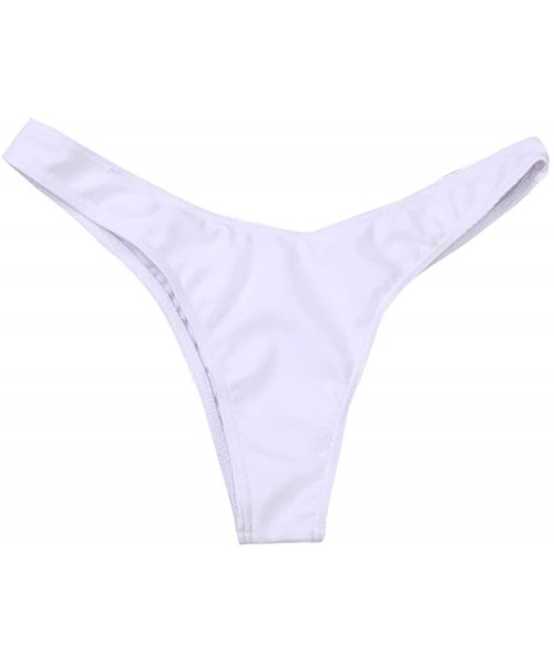 Bottoms One Piece Swimsuit Thong Women Sexy Bottoms Bikini Swimwear Thong V Swim Trunks - Z09 - CQ19DW47D60