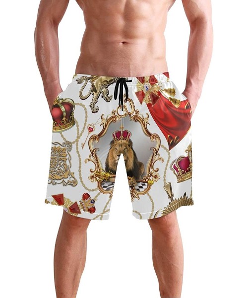 Board Shorts Men's Swim Trunks Quick Dry Beach Shorts-Boardshort with Pocket and Mesh Lining - Color25 - CY196H3LWZY