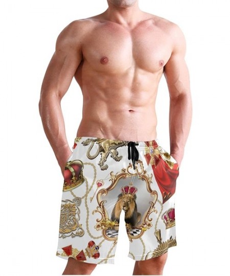 Board Shorts Men's Swim Trunks Quick Dry Beach Shorts-Boardshort with Pocket and Mesh Lining - Color25 - CY196H3LWZY