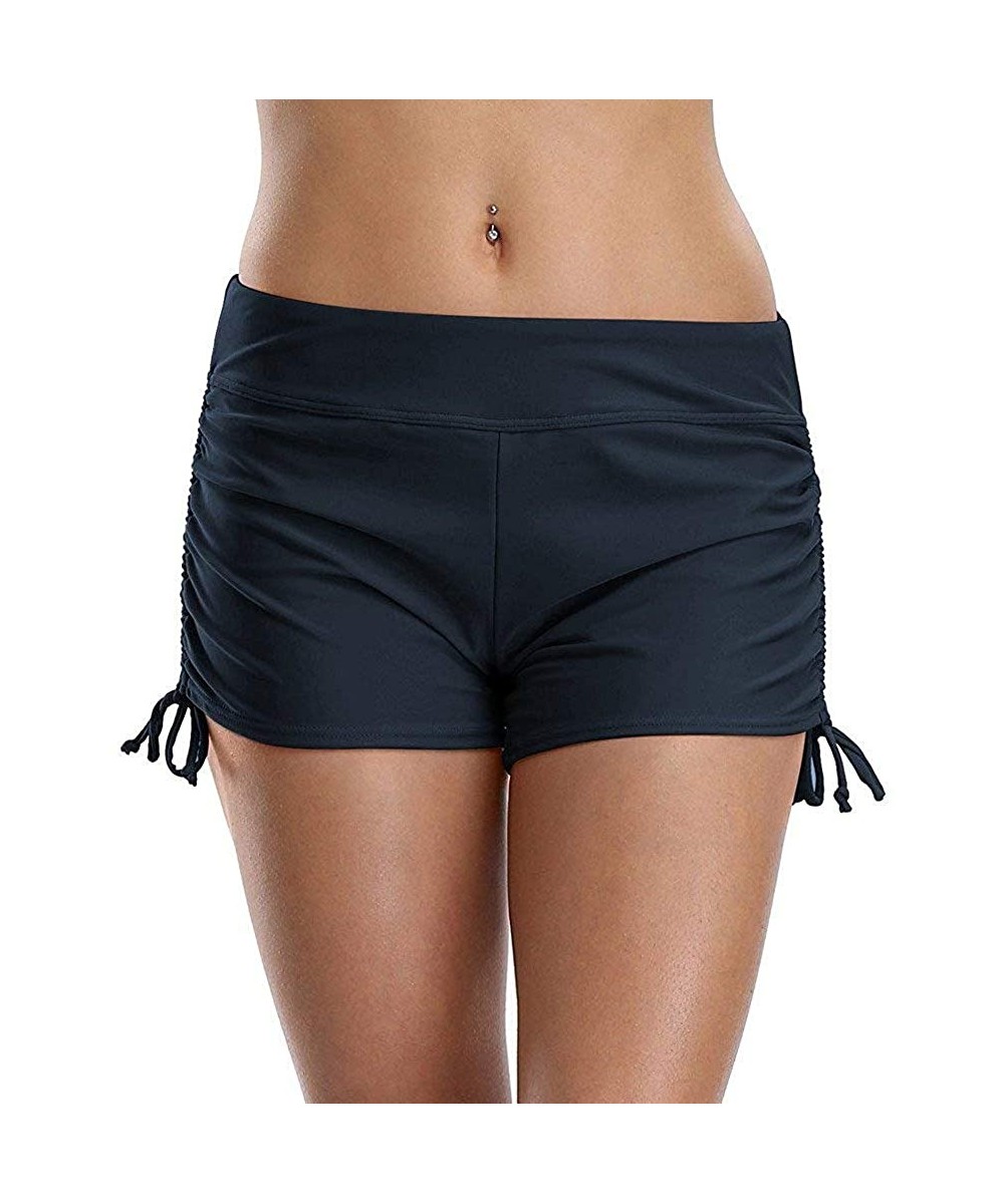 Board Shorts Swim Shorts for Women Women's Long Board Shorts Solid Jammer Swim Shorts Board Short Boyleg Swim Bottoms - Navy3...