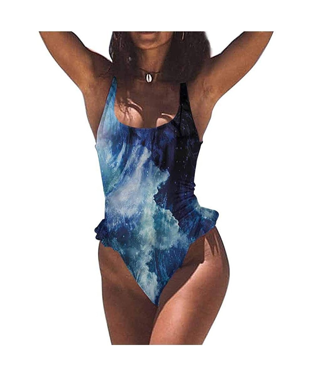 Bottoms Sexy Adjustable Bikini Space- Solar System with Planets for You or As A Gift - Multi 14-one-piece Swimsuit - CK19E7CG2TL