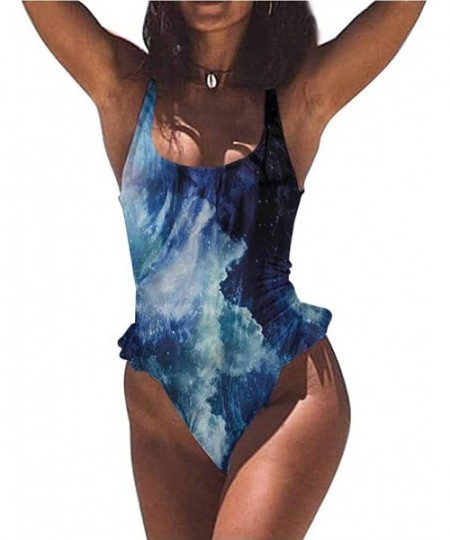 Bottoms Sexy Adjustable Bikini Space- Solar System with Planets for You or As A Gift - Multi 14-one-piece Swimsuit - CK19E7CG2TL