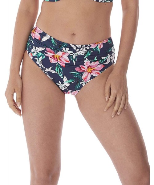 Tankinis Port Maria Deep Gather Bikini Bottom - Ink - C218WW8779Q