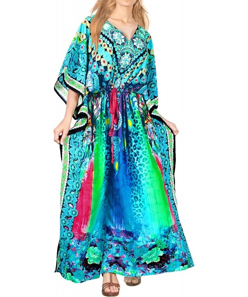 Cover-Ups Women's One Size Caftan Wedding Dresses Sleepwear Cover Ups Drawstring - Multicolor_a789 - CM18CMNC38N