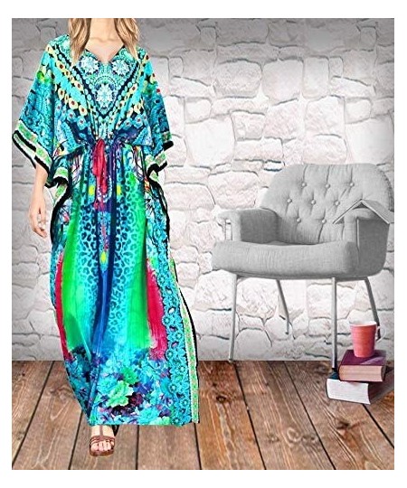 Cover-Ups Women's One Size Caftan Wedding Dresses Sleepwear Cover Ups Drawstring - Multicolor_a789 - CM18CMNC38N