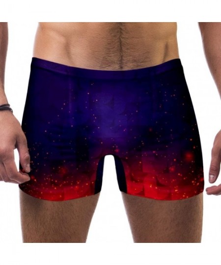 Racing Mens Abstract Design Swimsuits Swim Trunks Shorts Athletic Swimwear Boxer Briefs Boardshorts - CC19E4NZAT6