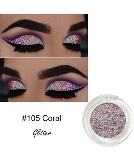 Tankinis PHOERA Glitter Shimmering Colors Eyeshadow Metallic Eye Cosmetic - E - C518TD0D36T