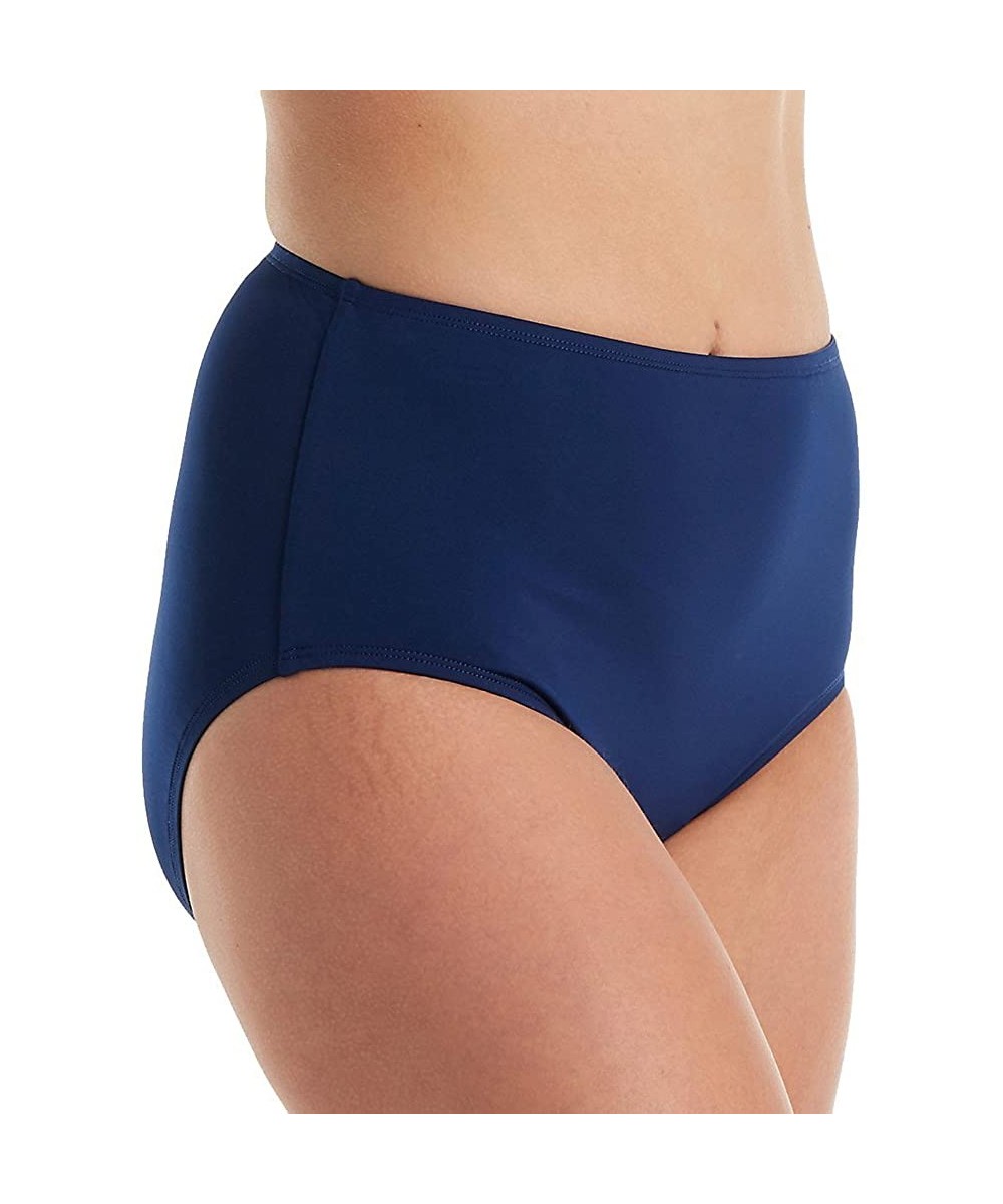 Bottoms Women's Solid Comfort Core Bikini Bottom - Nocturne Blue - CF12MOV1CR9