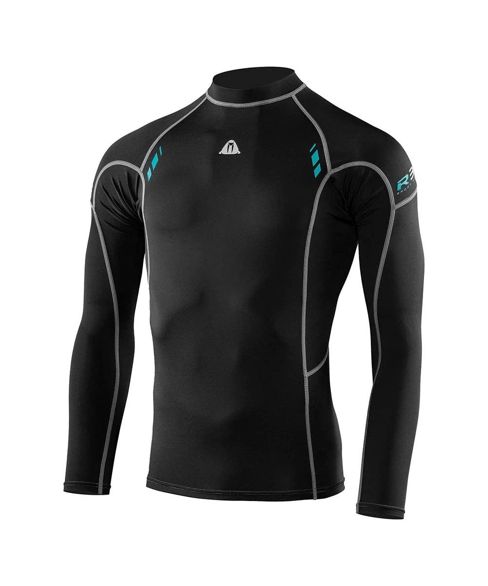 Rash Guards Waterproof Mens R30 Long Sleeve Rash Guard - C218UGLOHCA