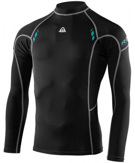 Rash Guards Waterproof Mens R30 Long Sleeve Rash Guard - C218UGLOHCA