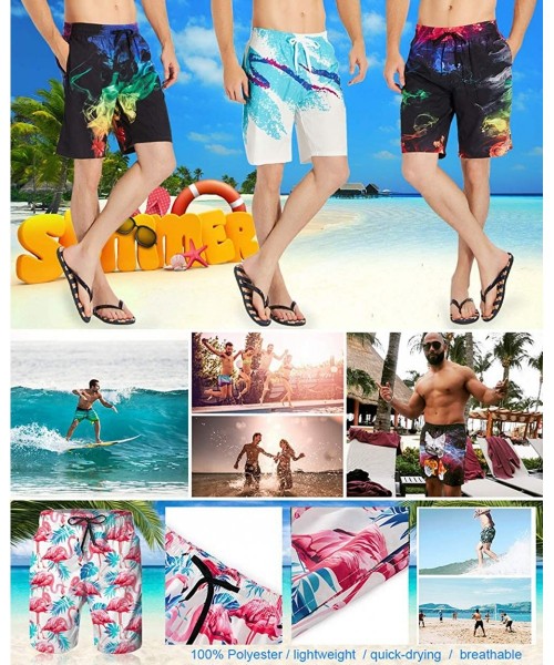 Board Shorts Extreme Comfort Cargo Short Big & Tall Board Shorts for Men Boy- Loose Beachwear - Reggae Rasta Flag Lion King -...